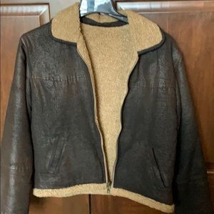 Tsunami Jacket Faux Leather Size Large